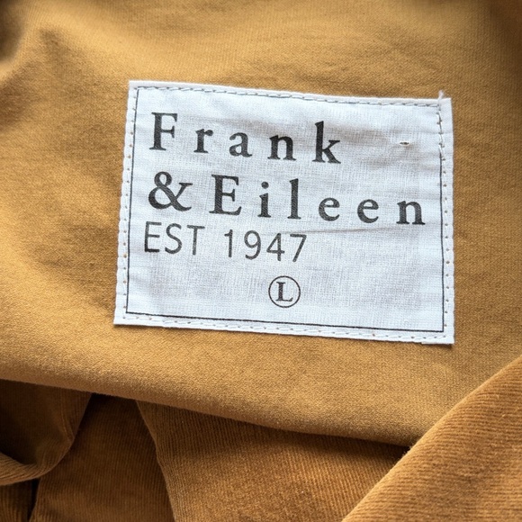 FRANK and EILEEN Belfast Performance Corduroy Jacket Chestnut Brown Sz L - Picture 8 of 13